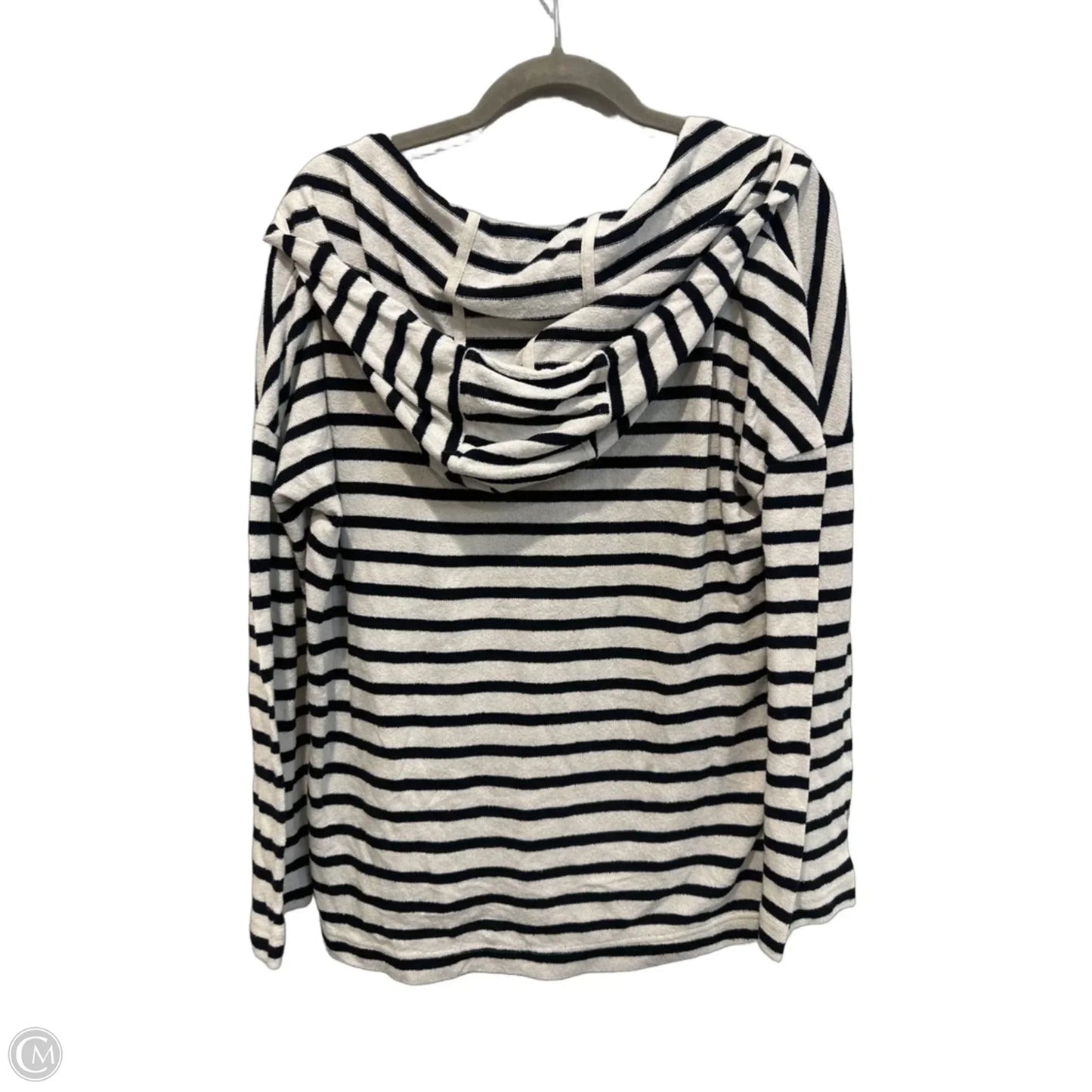 Top Long Sleeve By Lou And Grey In Striped Pattern, Size: M