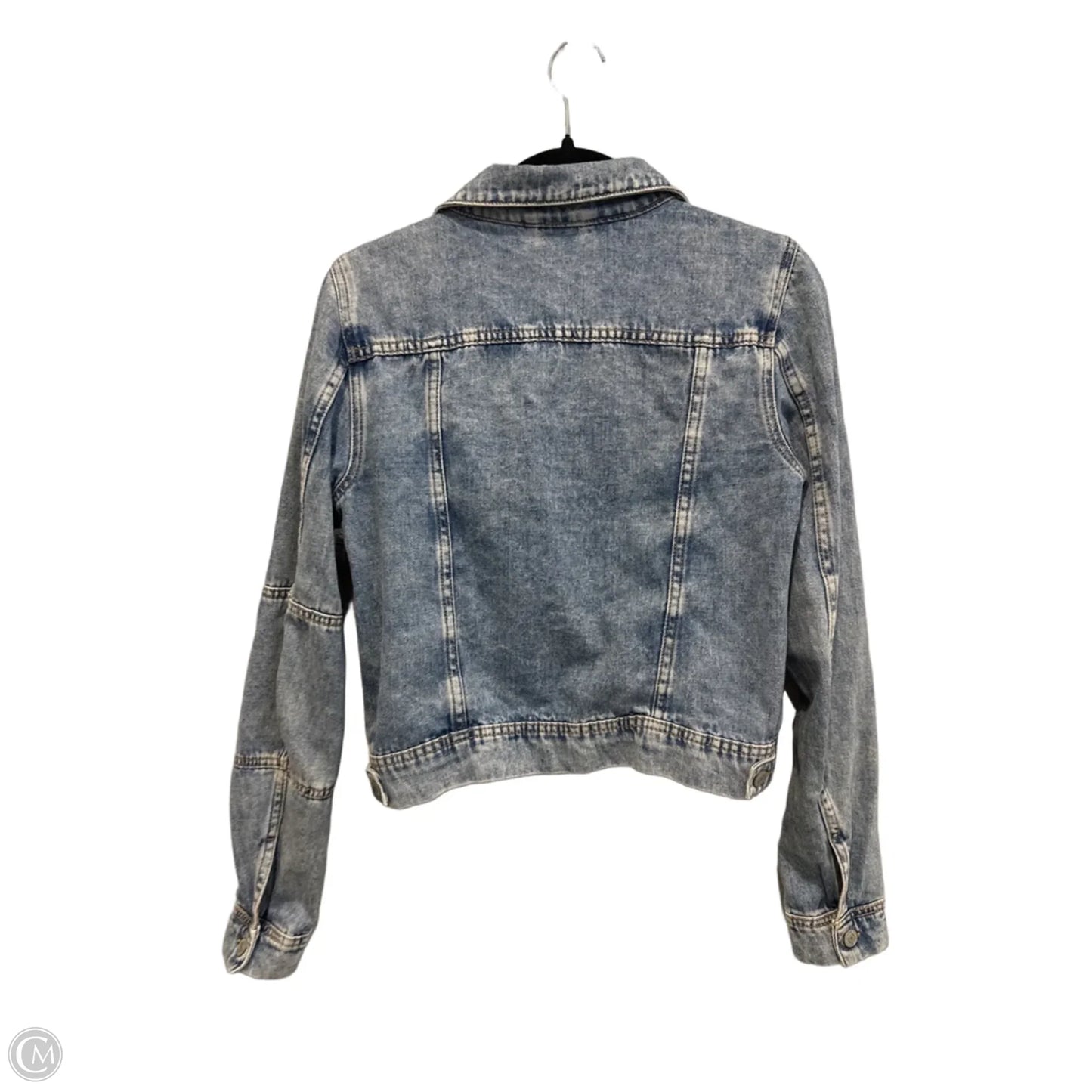 Jacket Denim By Free People In Blue Denim, Size: M
