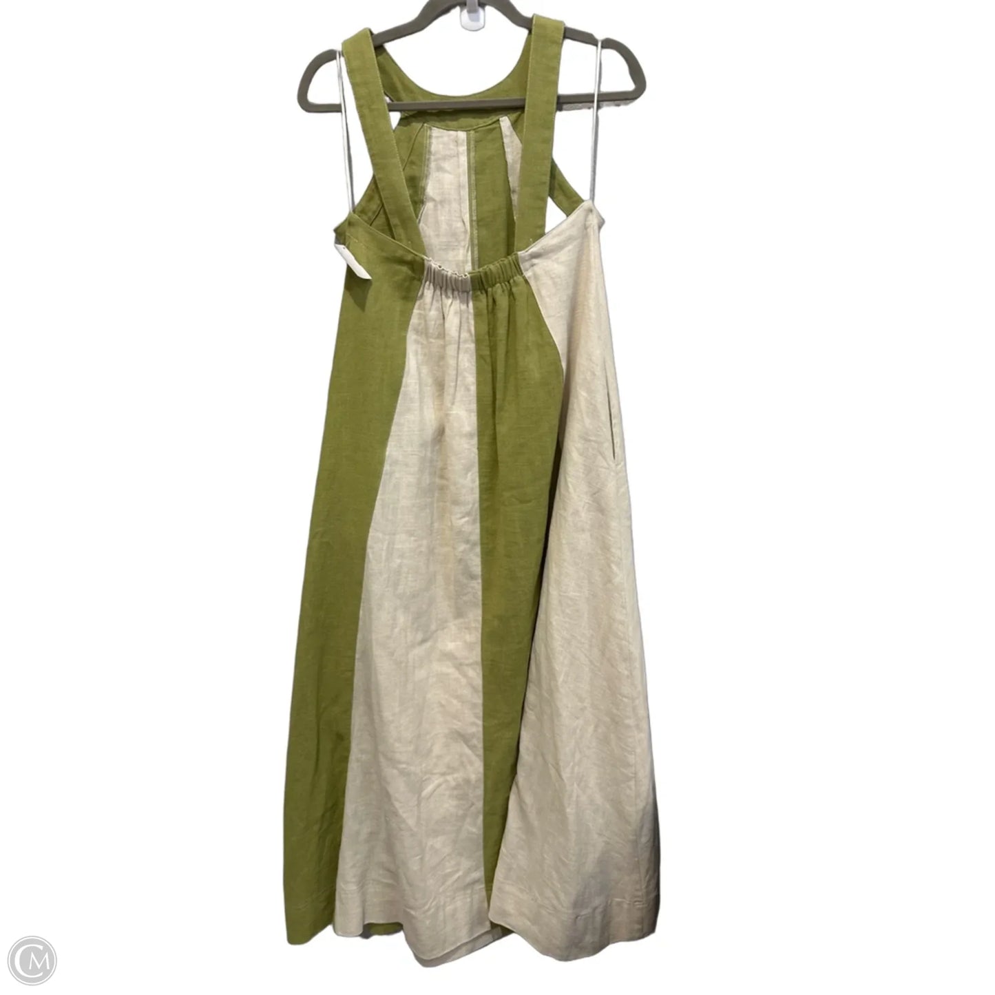Dress Casual Maxi By Fate In Cream & Green, Size: S
