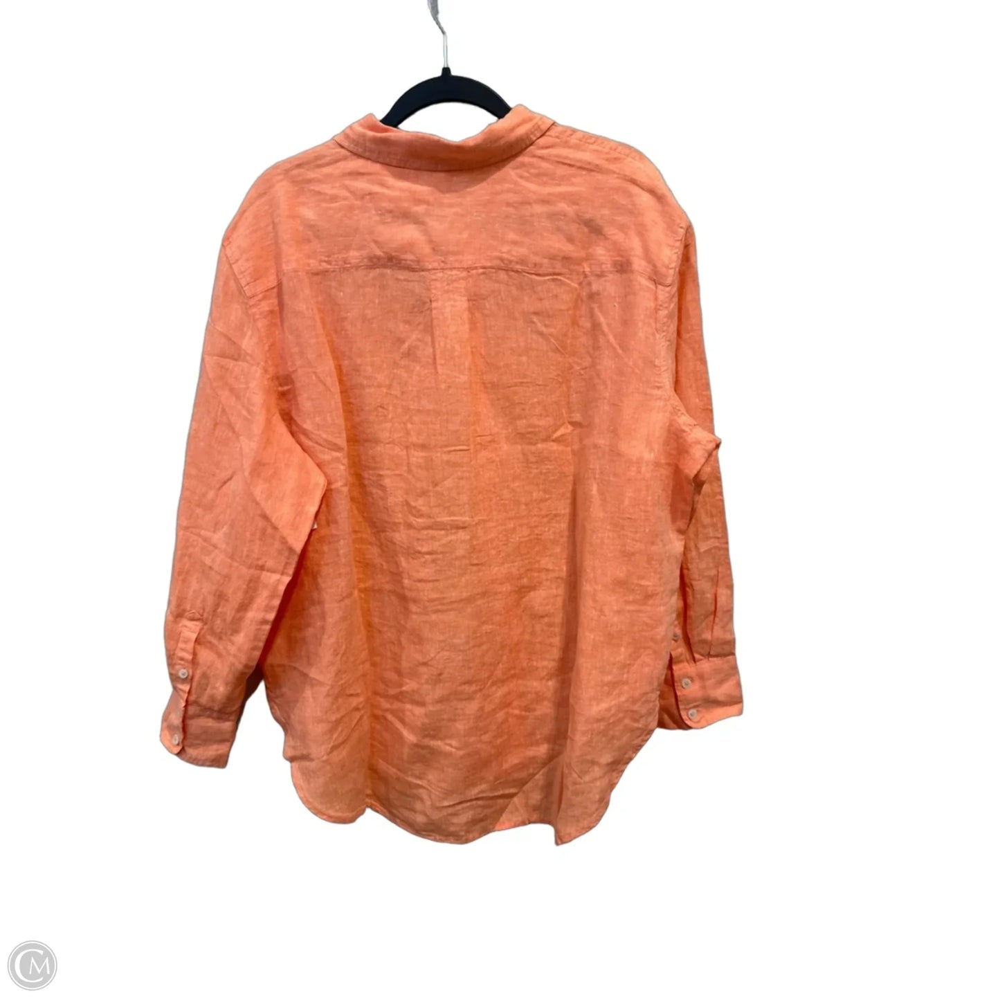 Top Long Sleeve By Talbots In Orange, Size: Xl