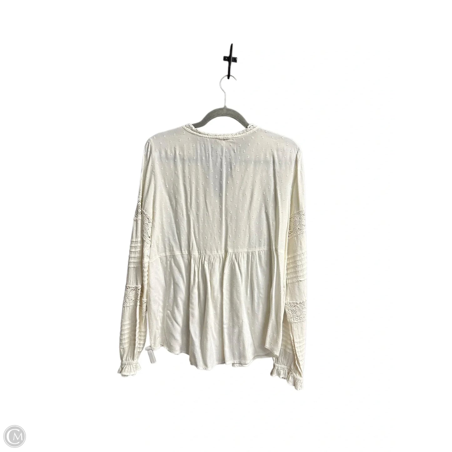 Top Long Sleeve By Sundance In Beige, Size: S