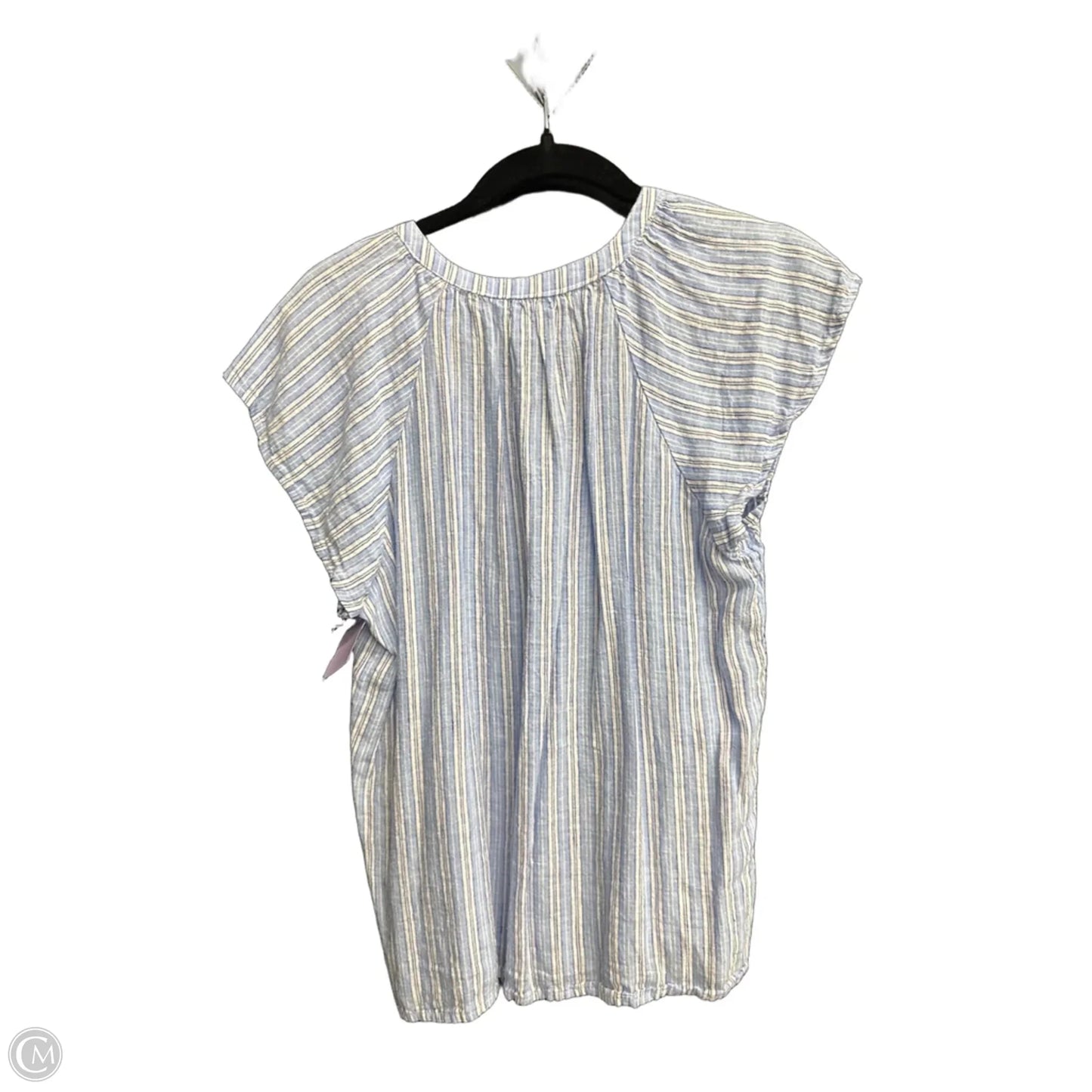 Blouse Sleeveless By Time And Tru In Striped Pattern, Size: M