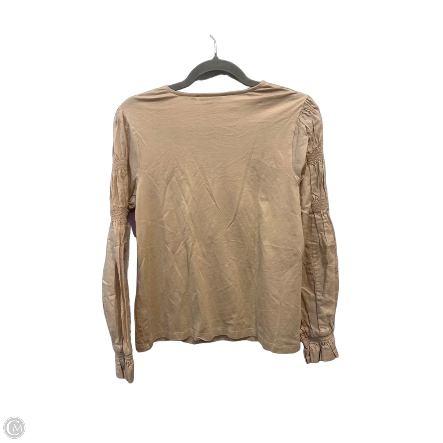 Top Long Sleeve By Chicos In Beige, Size: M