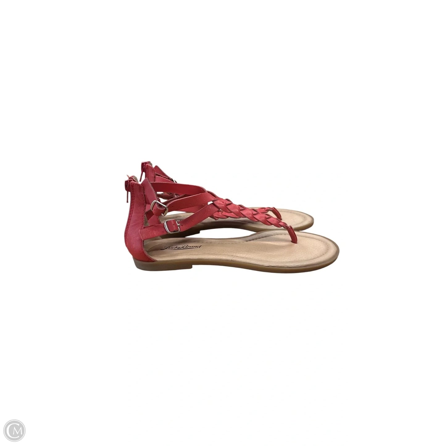 Sandals Flats By Lucky Brand In Brown & Red, Size: 7
