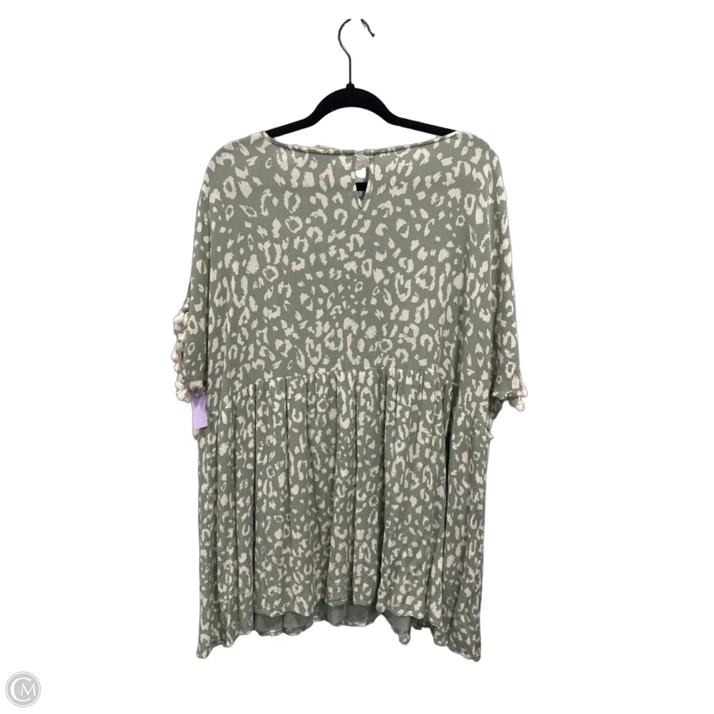 Top Short Sleeve By Savanna Jane In Animal Print, Size: Xl