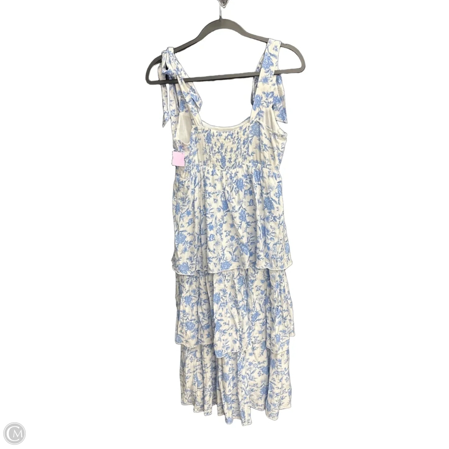 Dress Casual Maxi By Mine In Blue & White, Size: S