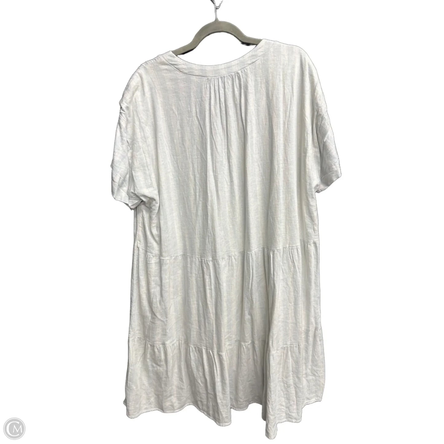 Dress Casual Midi By Cupio In Blue & White, Size: 2x