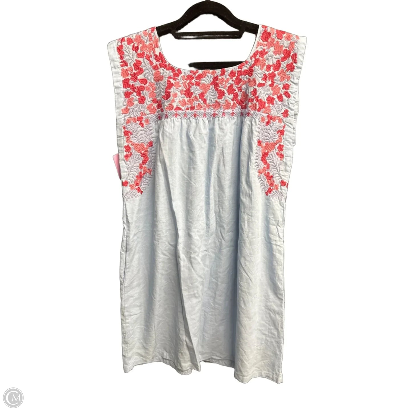 Dress Casual Short By J.marie In Blue & Pink, Size: S