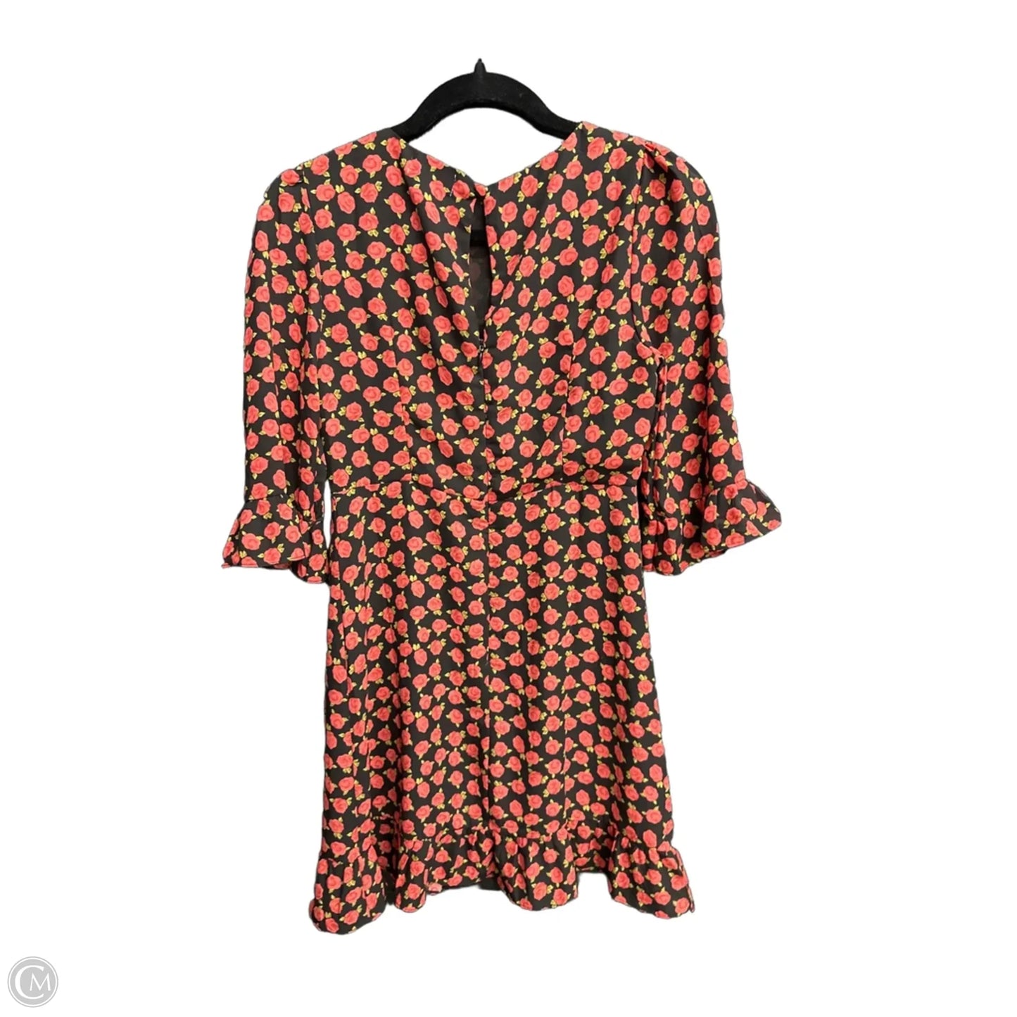 Dress Casual Midi By Clothes Mentor In Black & Red, Size: M