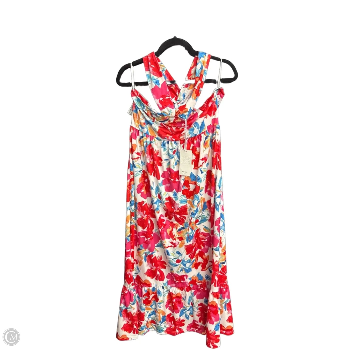 Dress Casual Midi By Grace Karin In Floral Print, Size: L
