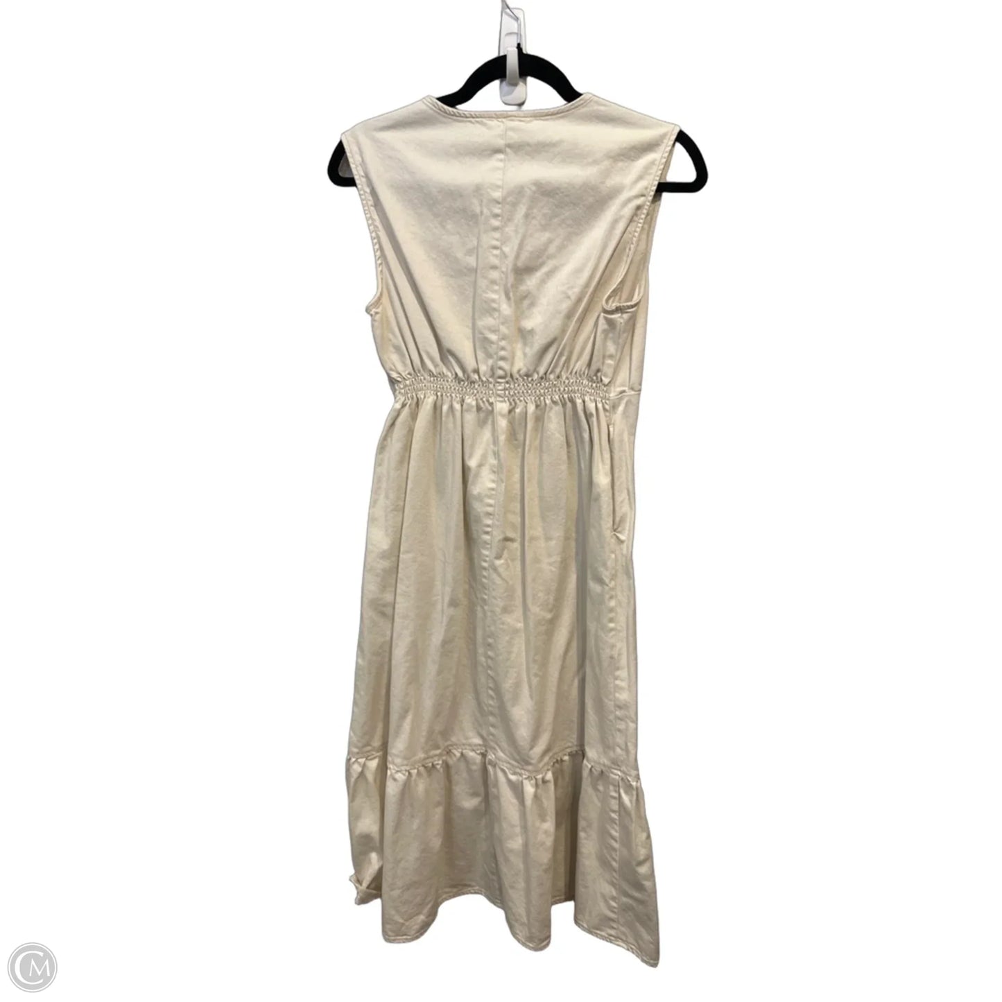 Dress Casual Midi By Time And Tru In Cream, Size: S