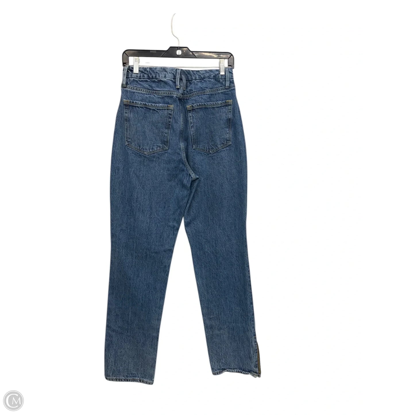 Jeans Straight By Good American In Blue Denim, Size: 6