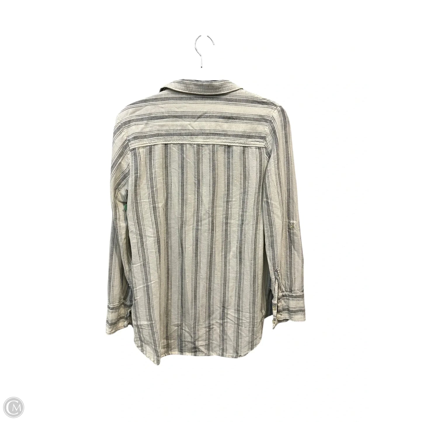 Top Long Sleeve By Clothes Mentor In Cream, Size: Xs