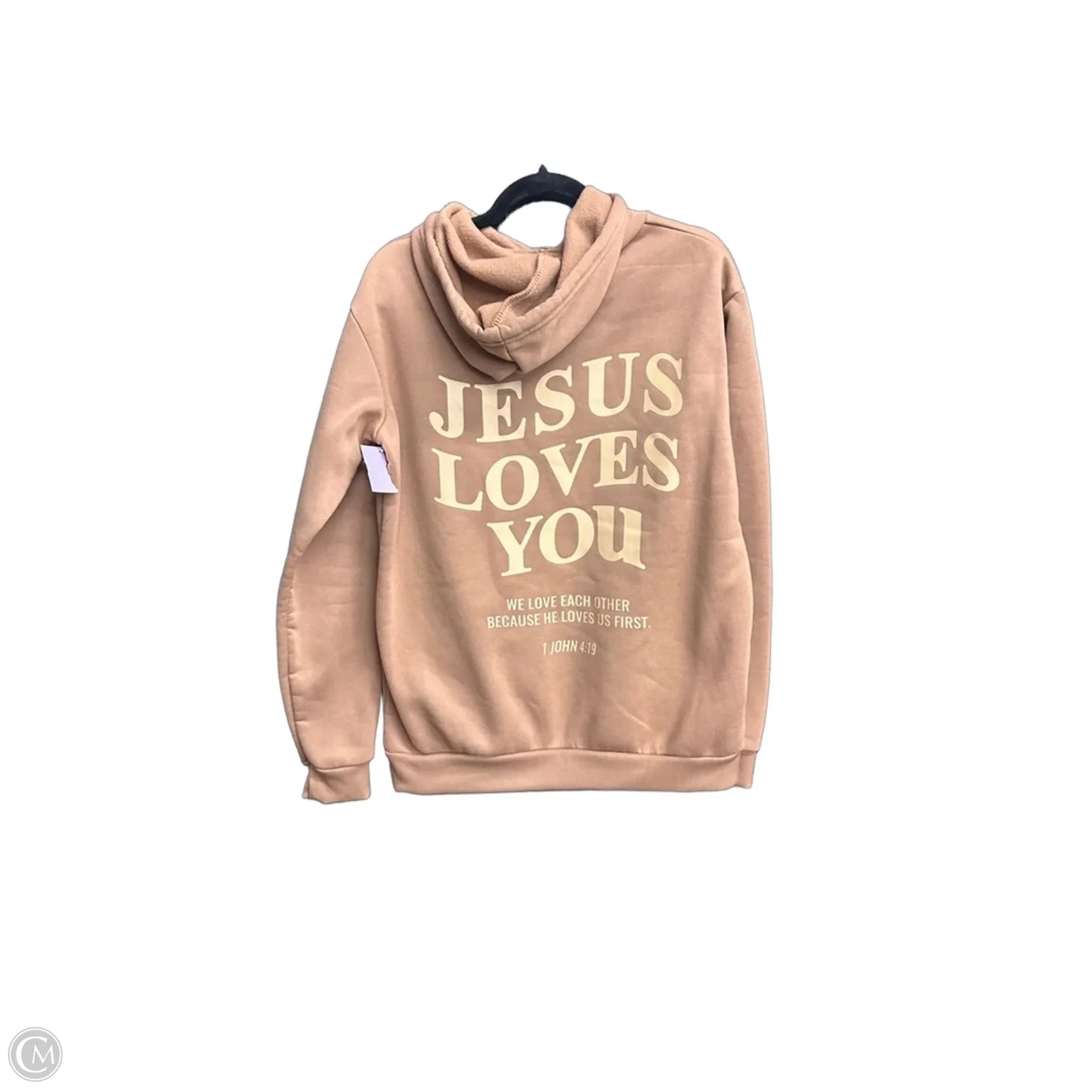 Sweatshirt Hoodie By Clothes Mentor In Brown, Size: M