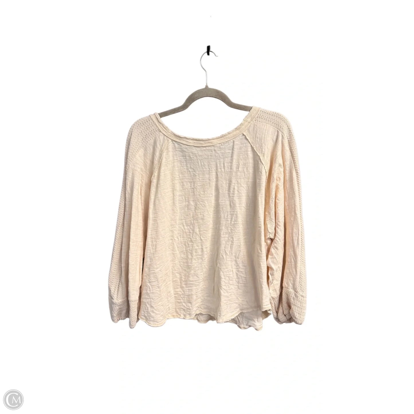 Top Long Sleeve By Umgee In Cream, Size: L