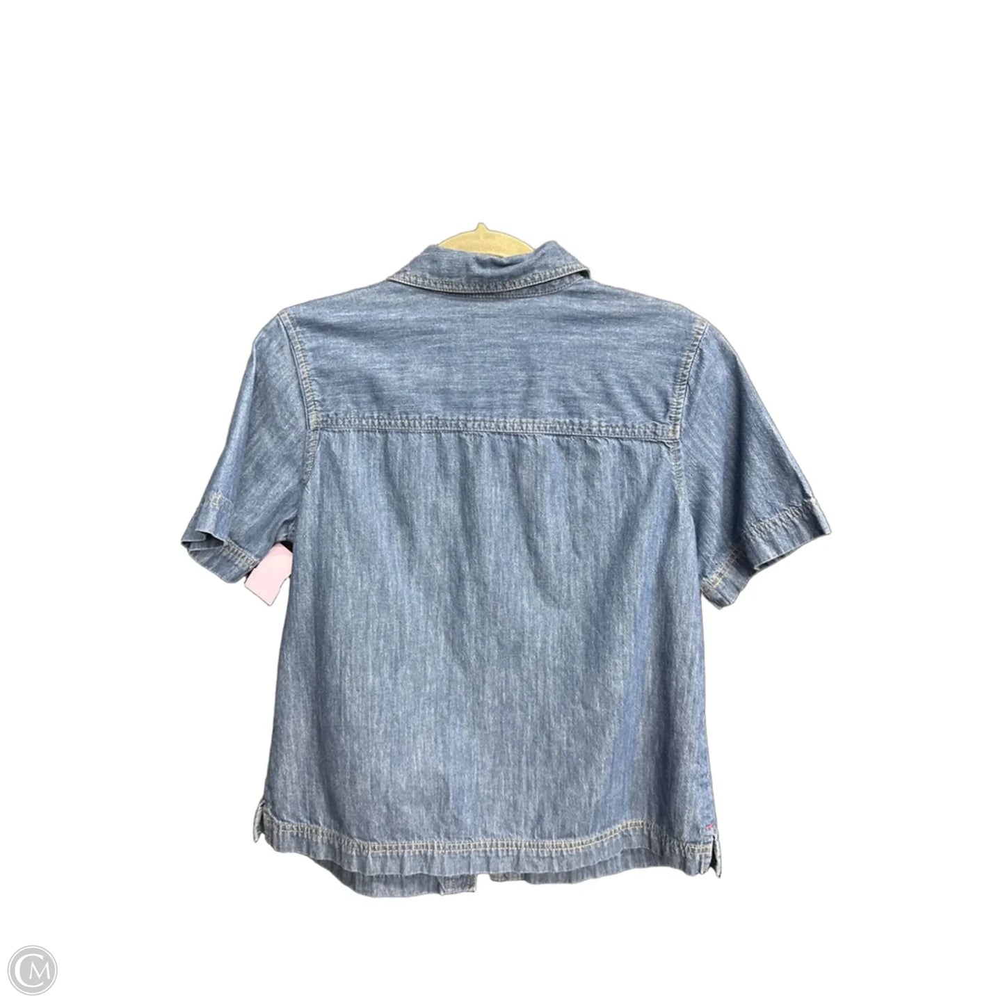 Top Short Sleeve By Clothes Mentor In Blue Denim, Size: S
