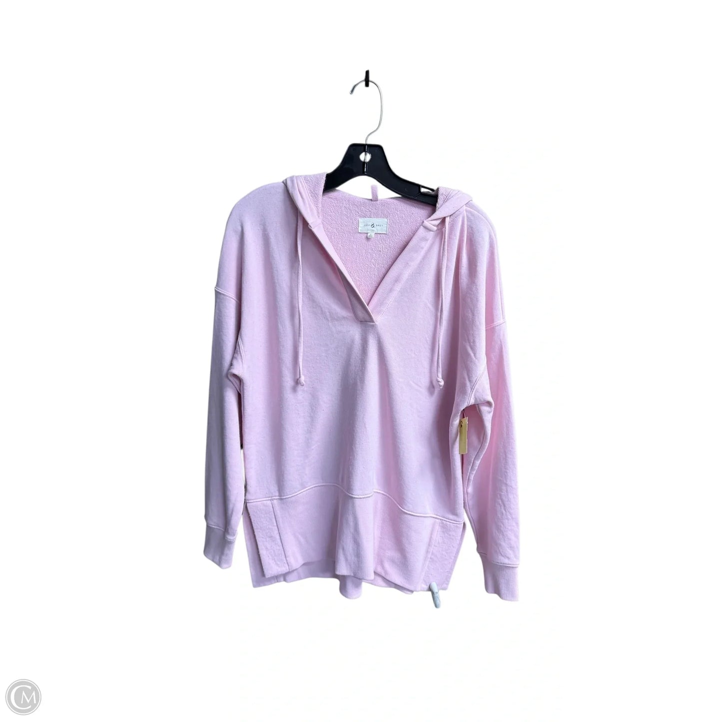 Sweatshirt Hoodie By Lou And Grey In Pink, Size: S