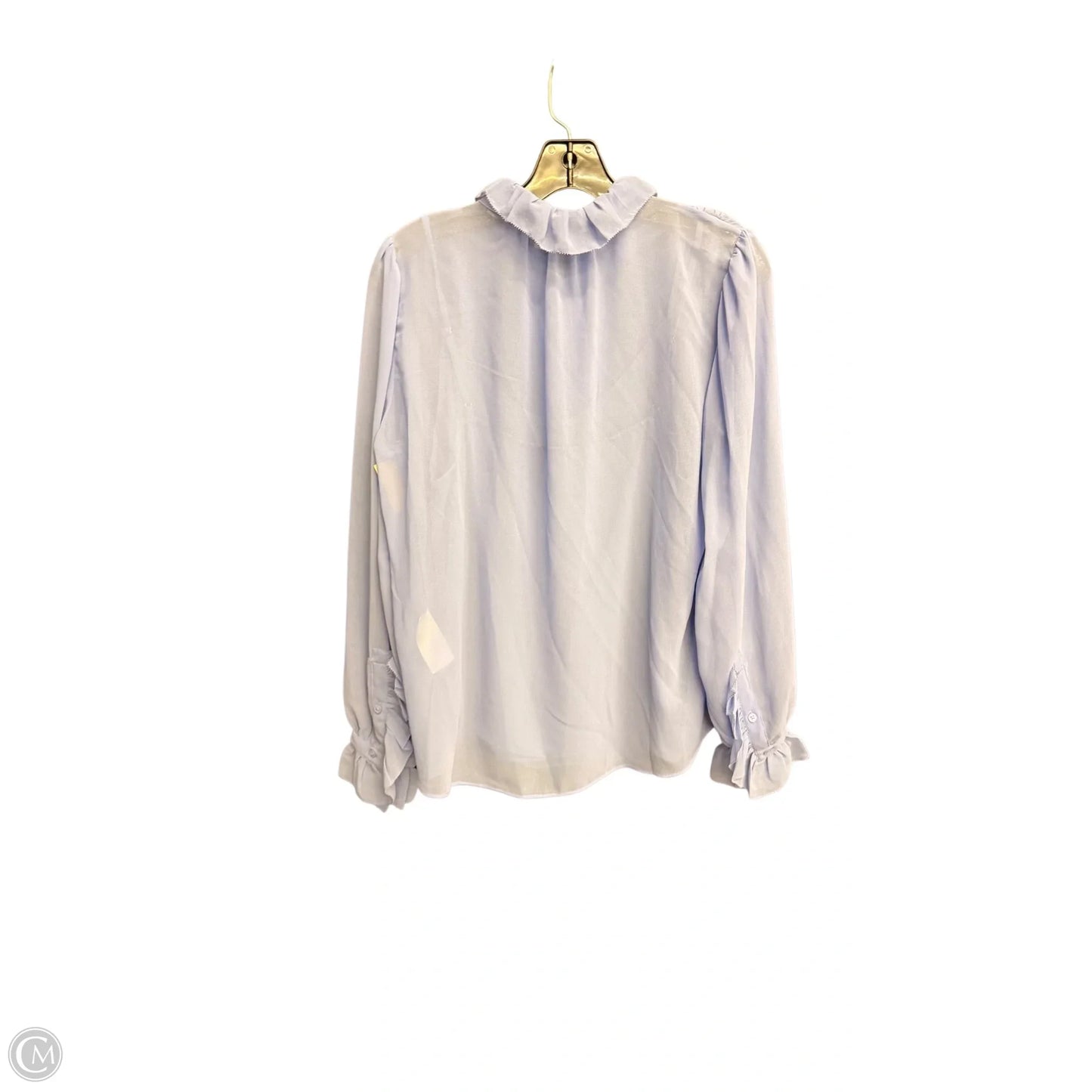 Top Long Sleeve By White House Black Market In Blue, Size: M