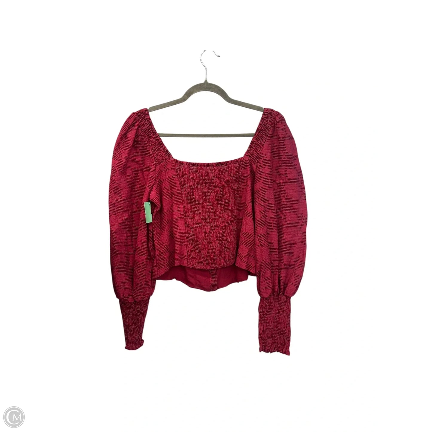 Top Long Sleeve By Anthropologie In Pink, Size: S