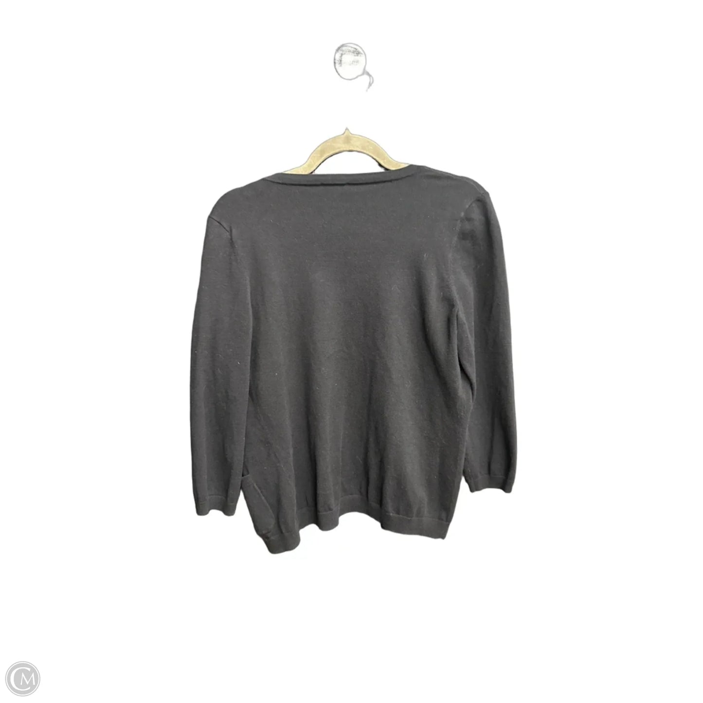 Sweater Cardigan By Talbots In Black, Size: S