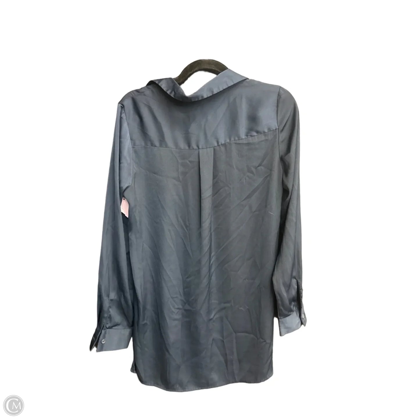 Top Long Sleeve By Who What Wear In Blue, Size: S