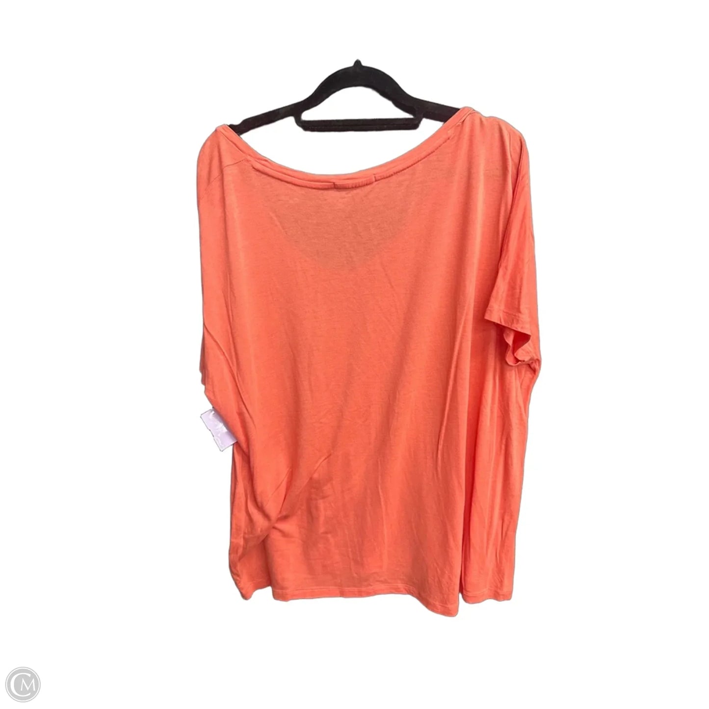 Top Short Sleeve Basic By Vince In Coral, Size: L