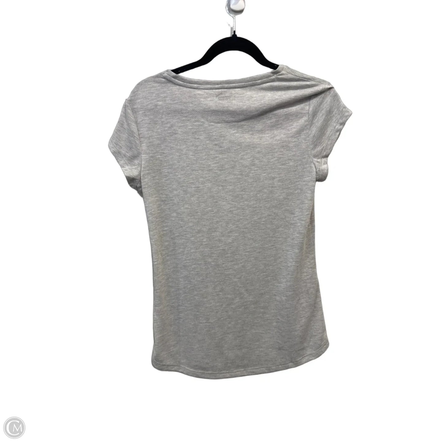 Athletic Top Short Sleeve By Puma In Grey, Size: M