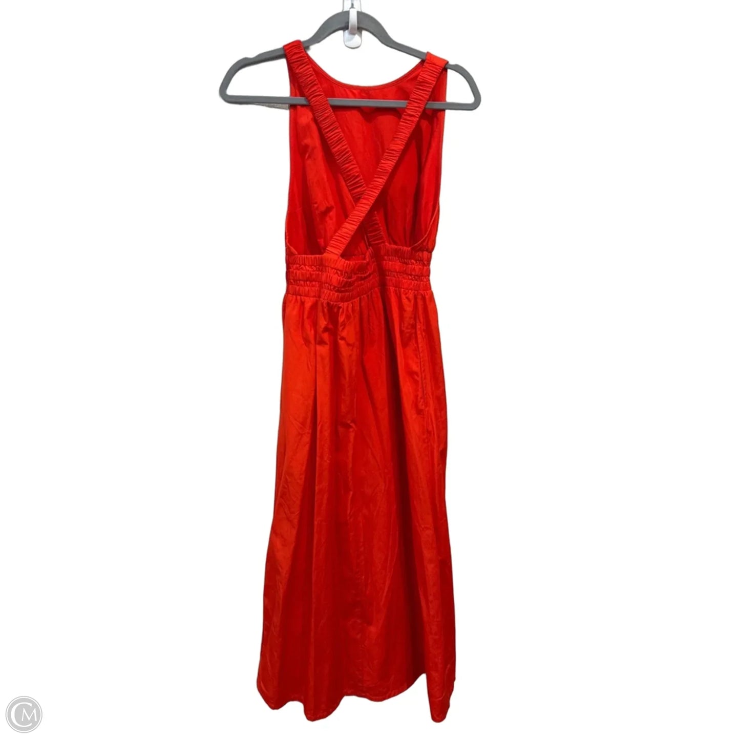 Dress Casual Midi By A New Day In Red, Size: M