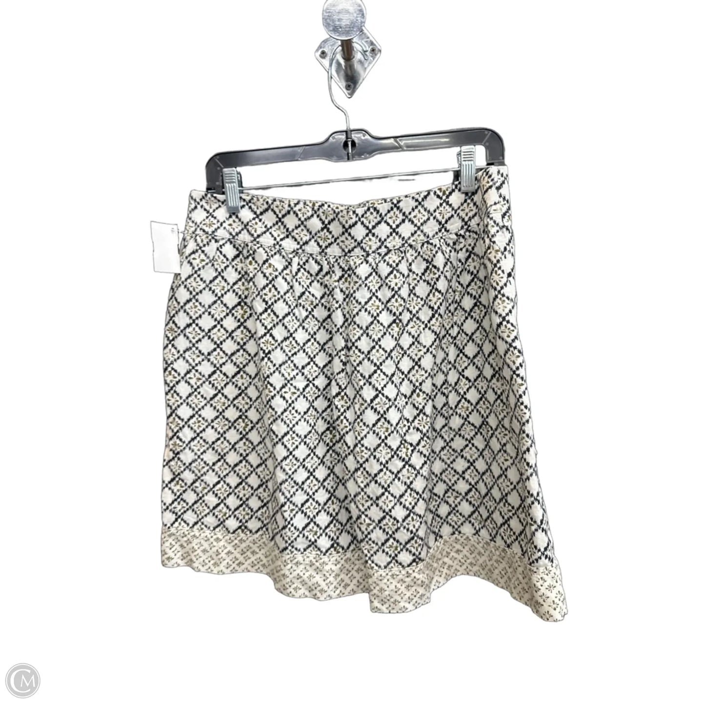 Skirt Mini & Short By Loft In Geometric Pattern, Size: 8