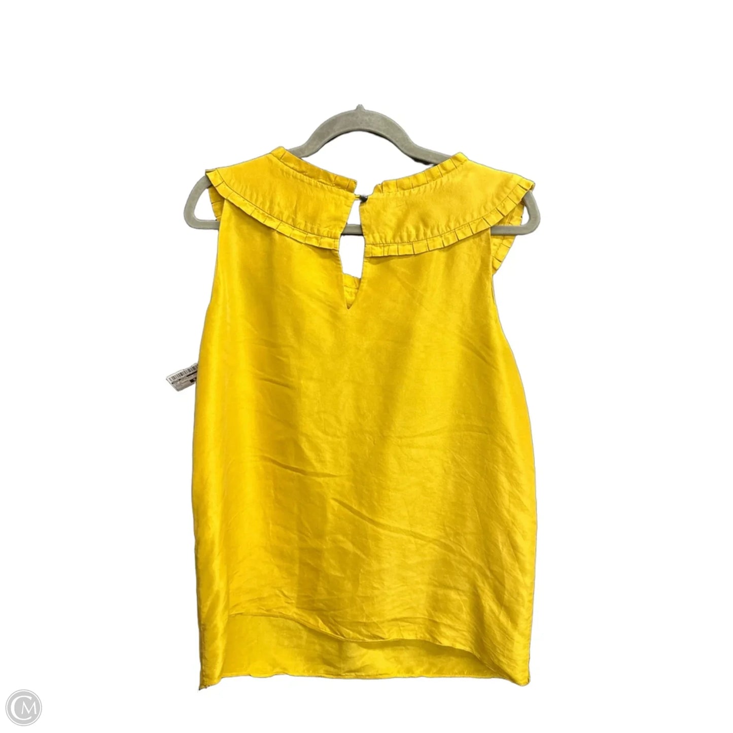Top Sleeveless Designer By Kate Spade In Yellow, Size: L