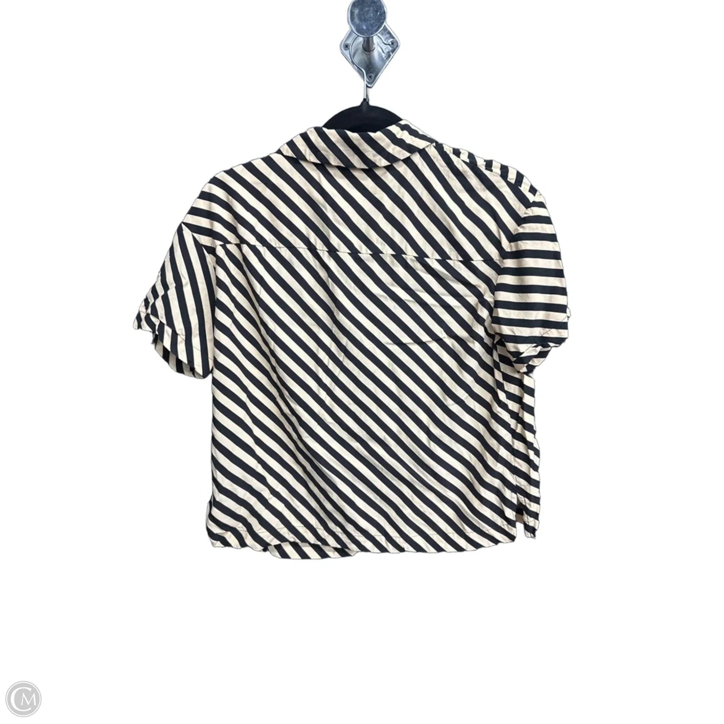 Top Short Sleeve By A New Day In Striped Pattern, Size: Xs