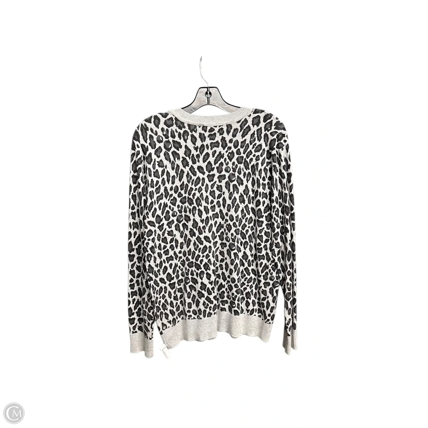 Top Long Sleeve By Ellen Tracy In Animal Print, Size: L