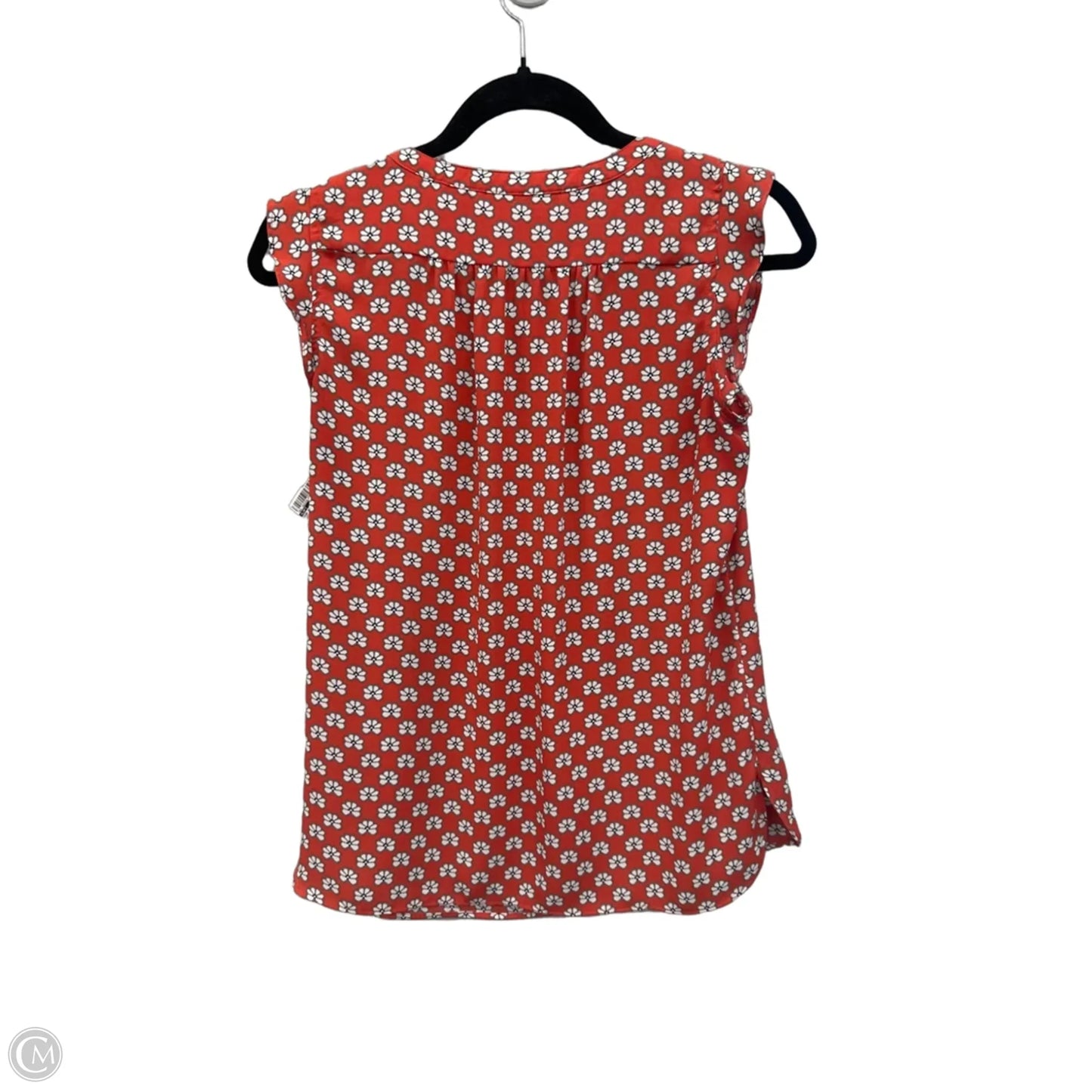 Top Sleeveless By Loft In Red & White, Size: Xs