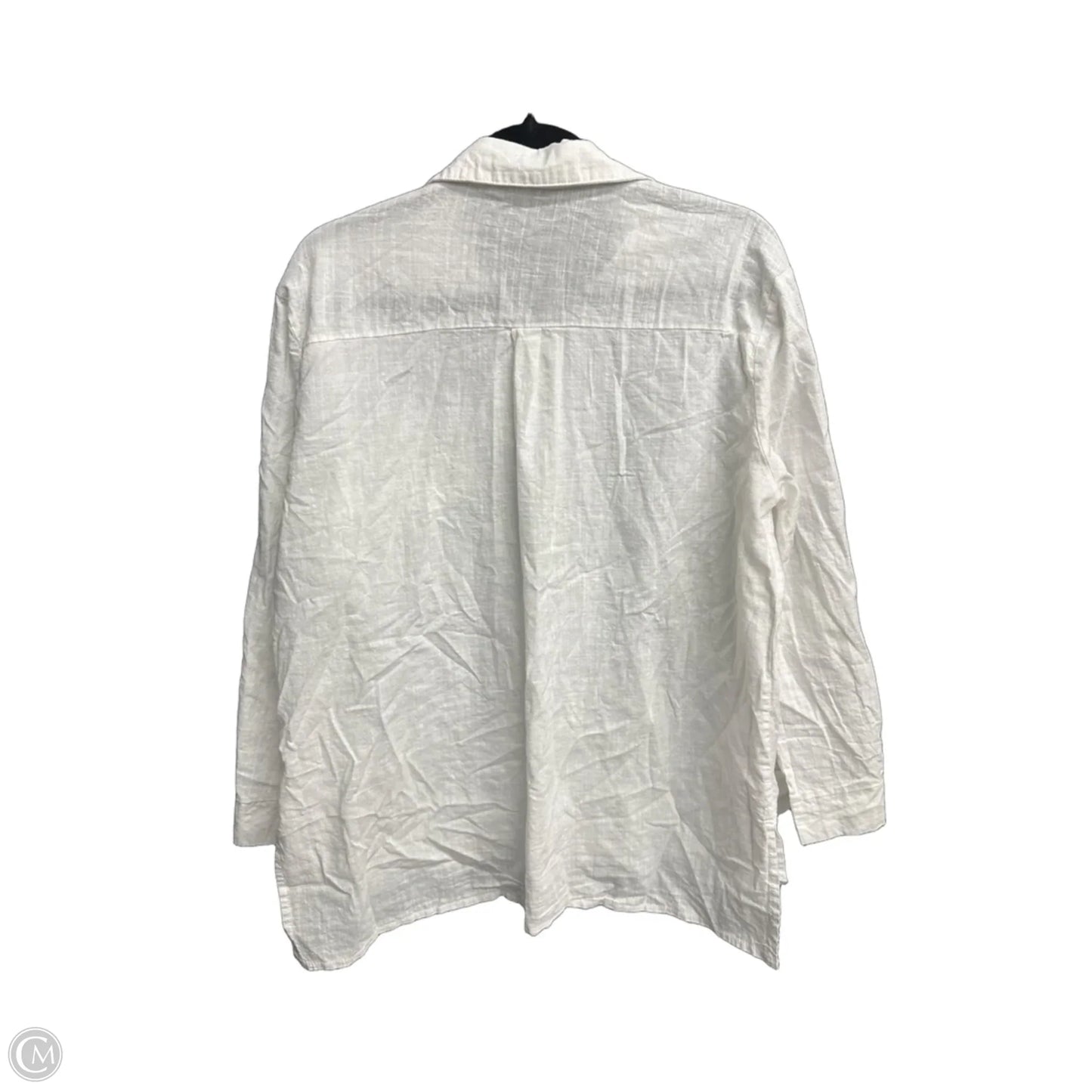 Top Long Sleeve By Clothes Mentor In White, Size: Xl