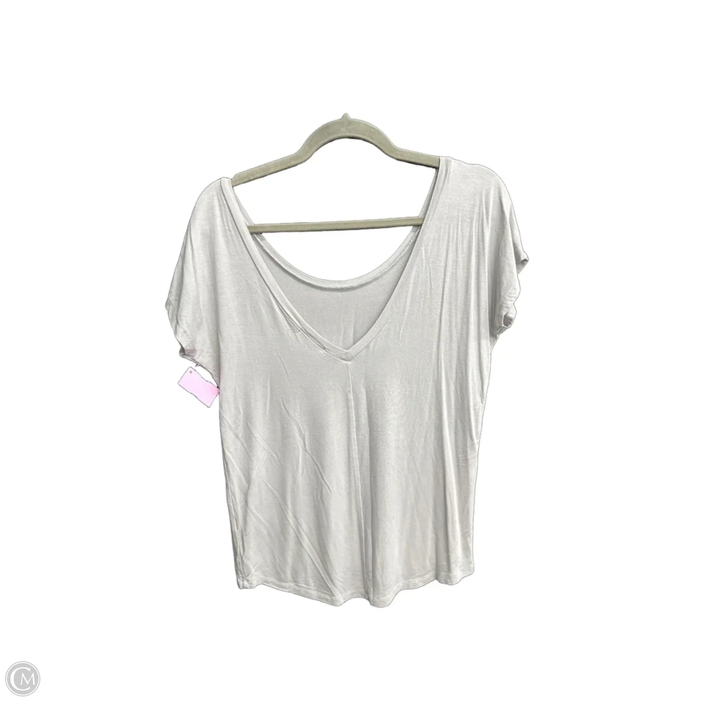 Top Short Sleeve By Freebird In Grey, Size: S