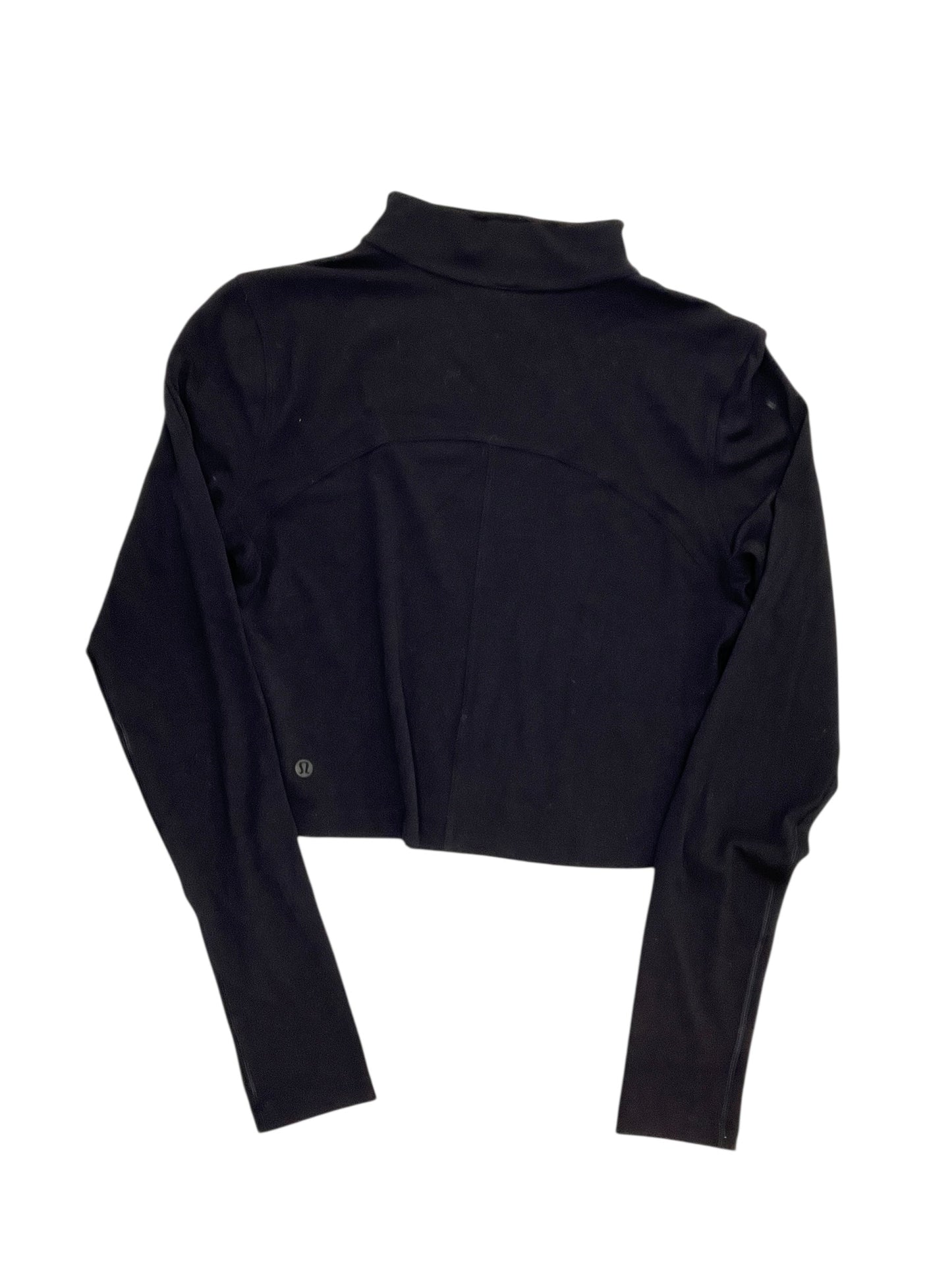 Athletic Top Ls Collar By Lululemon In Black, Size:M