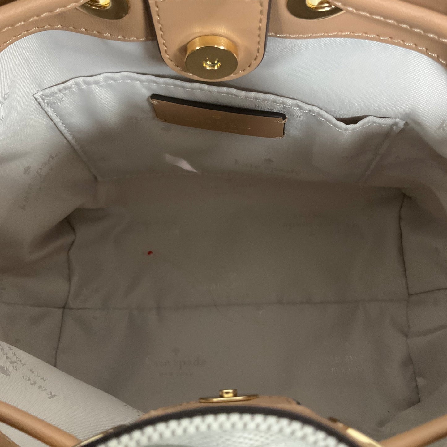 Handbag Designer By Kate Spade In Cream, Size:Small