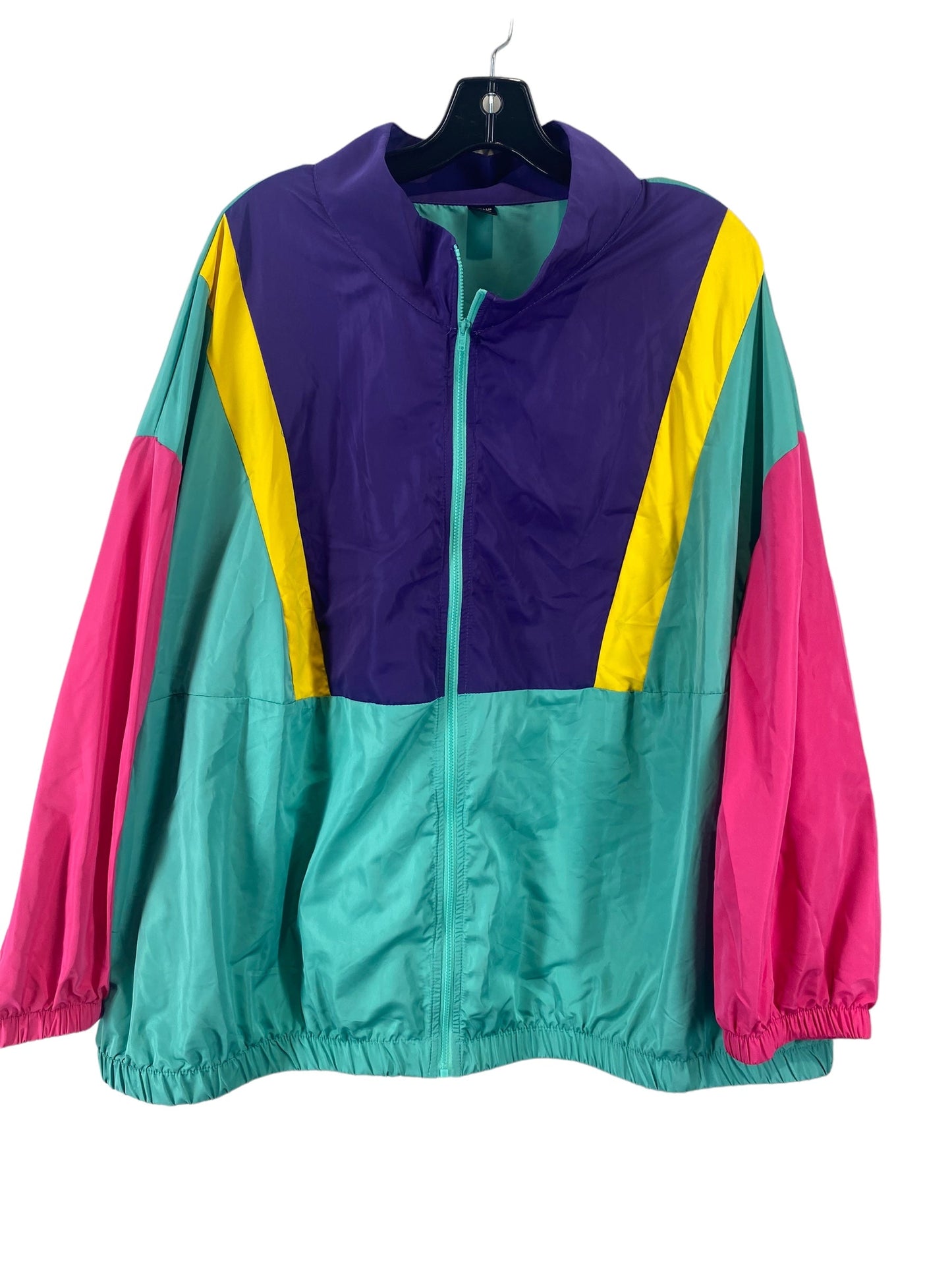 Jacket Windbreaker By Shein Size: 3x