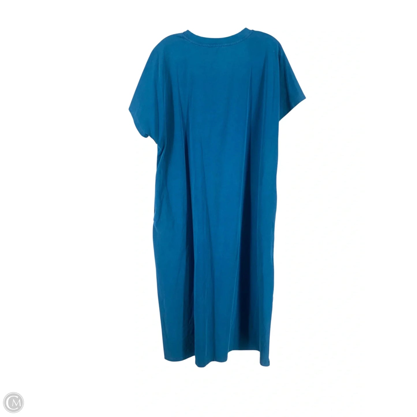 Dress Casual Midi By Cmb In Blue, Size: L