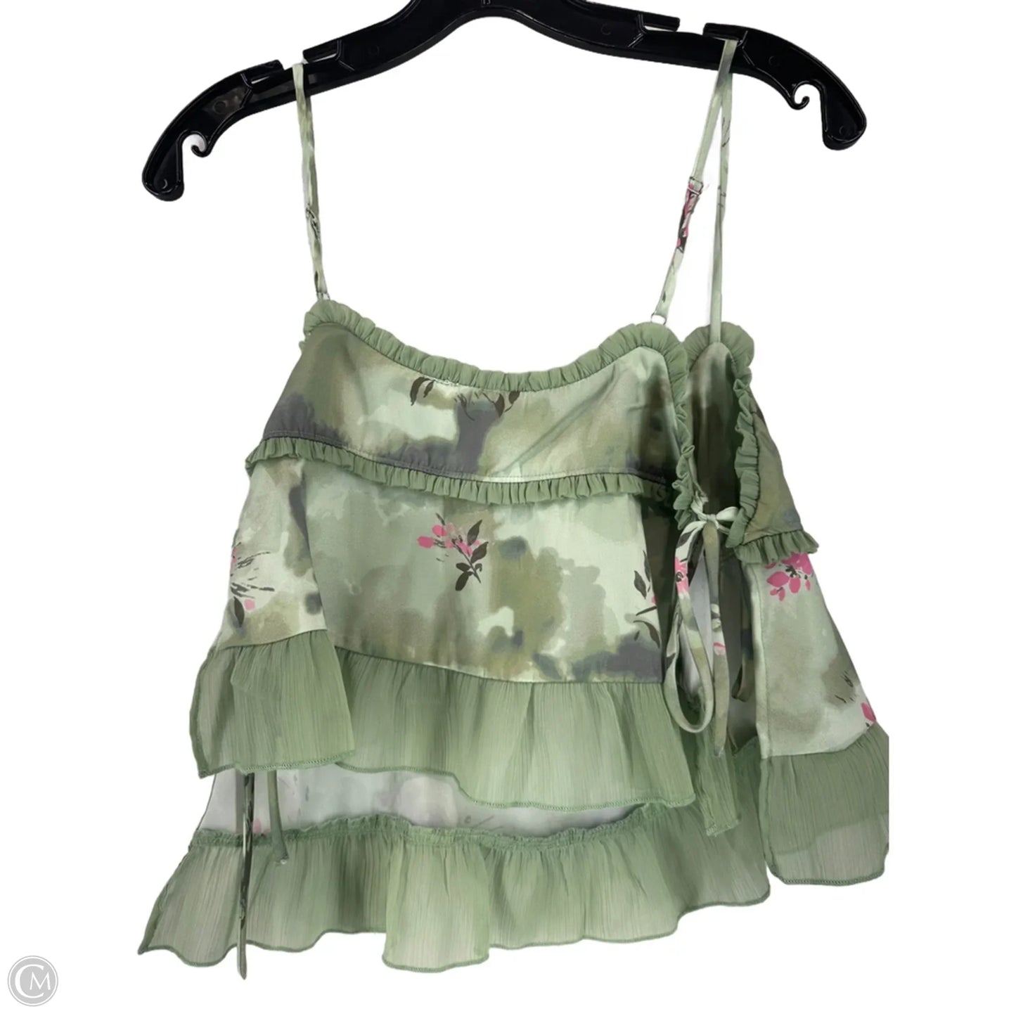 Top Sleeveless By Anthropologie In Green, Size: S
