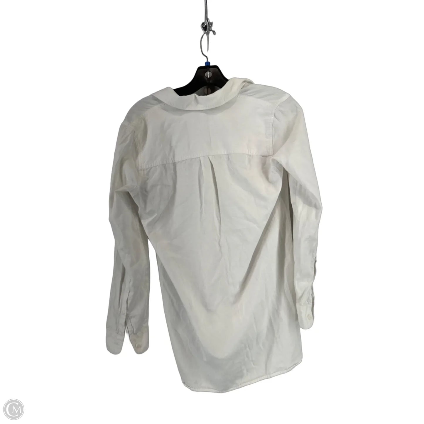 Top Long Sleeve By Madewell In White, Size: Xs
