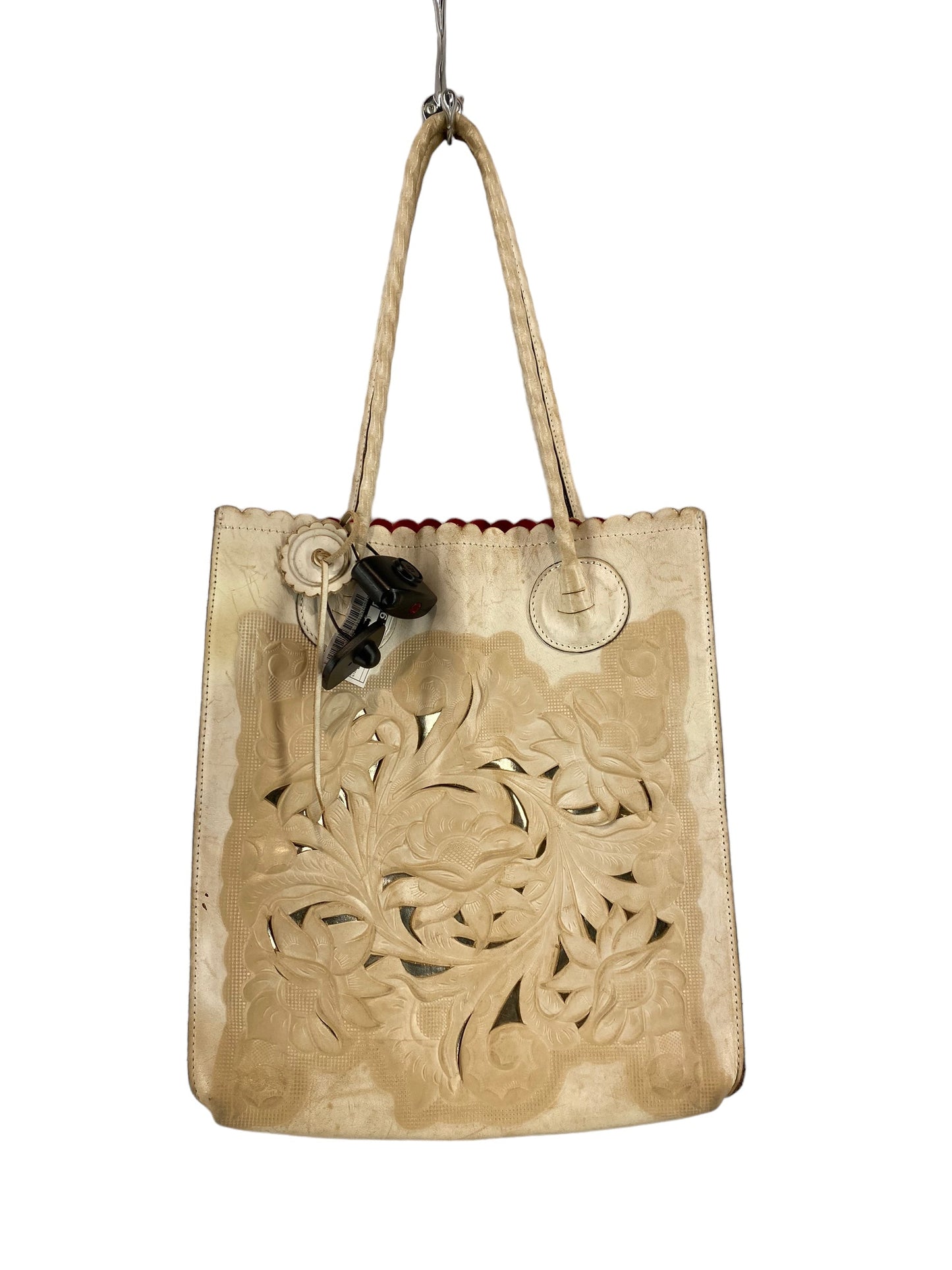 Handbag Leather By Patricia Nash Size: Large