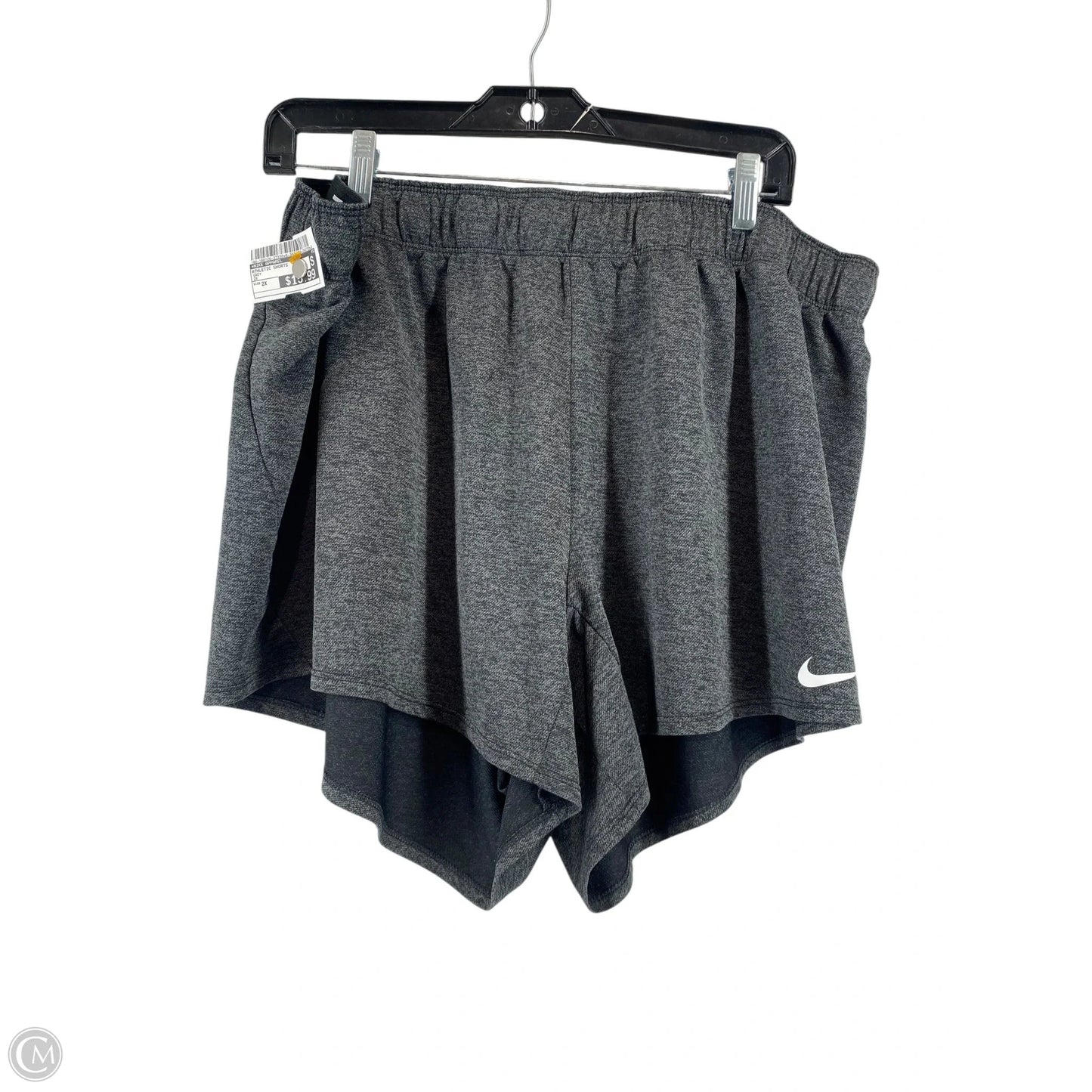 Athletic Shorts By Nike Apparel In Grey, Size: 2x