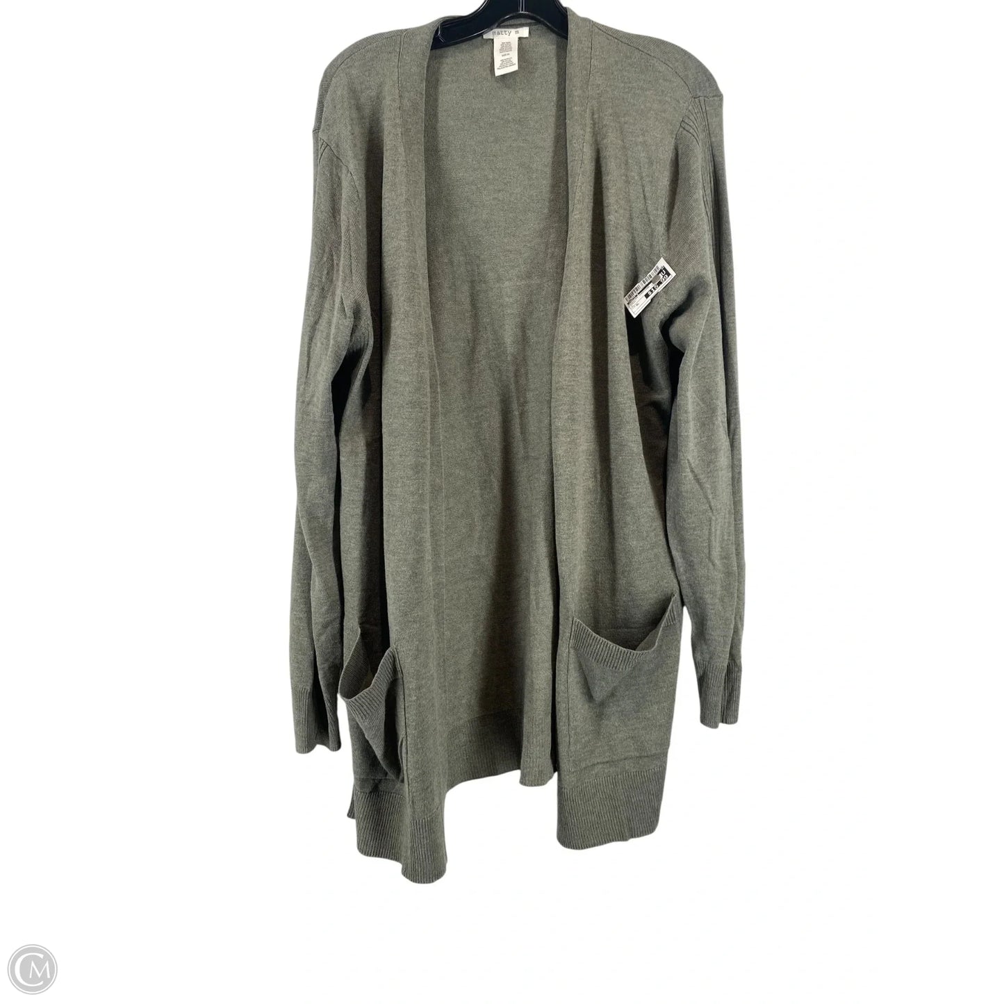 Sweater Cardigan By Matty M In Green, Size: Xl