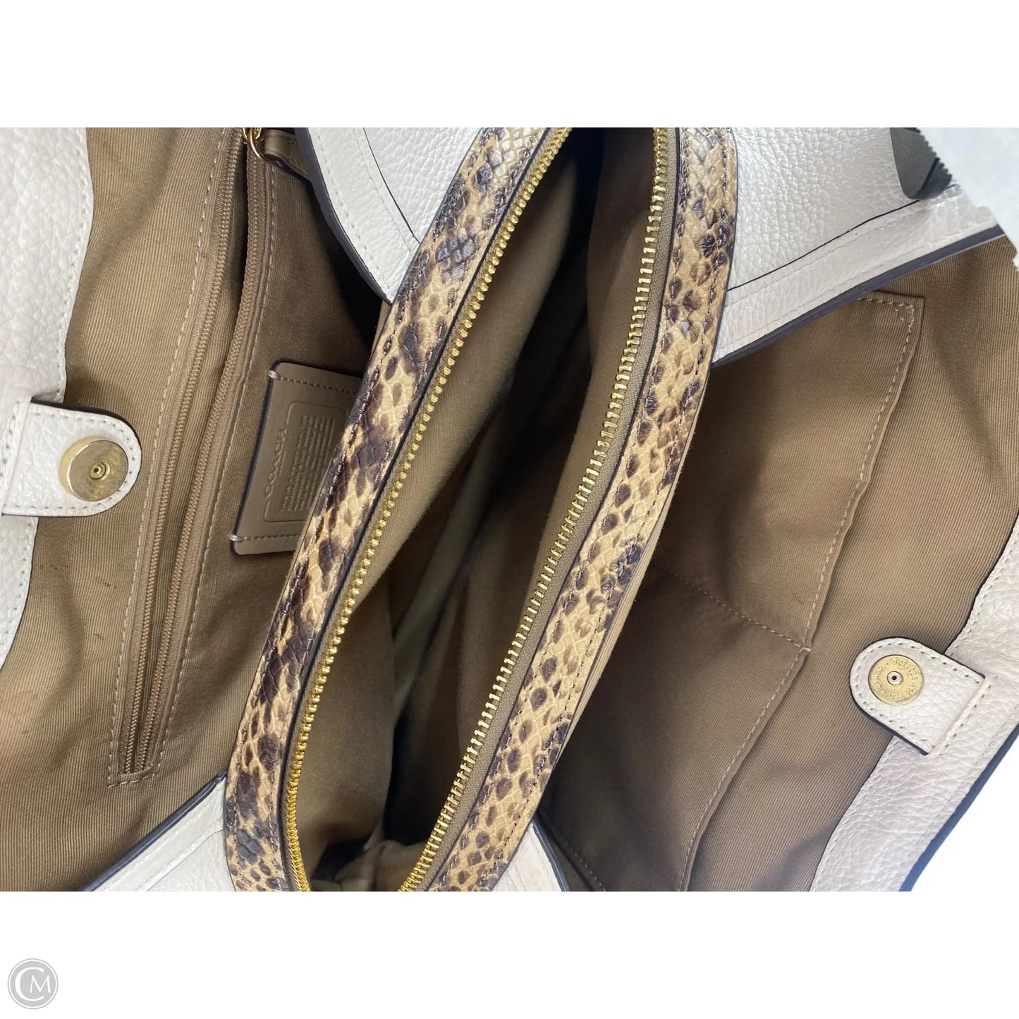 Handbag Designer By Coach, Size: Large