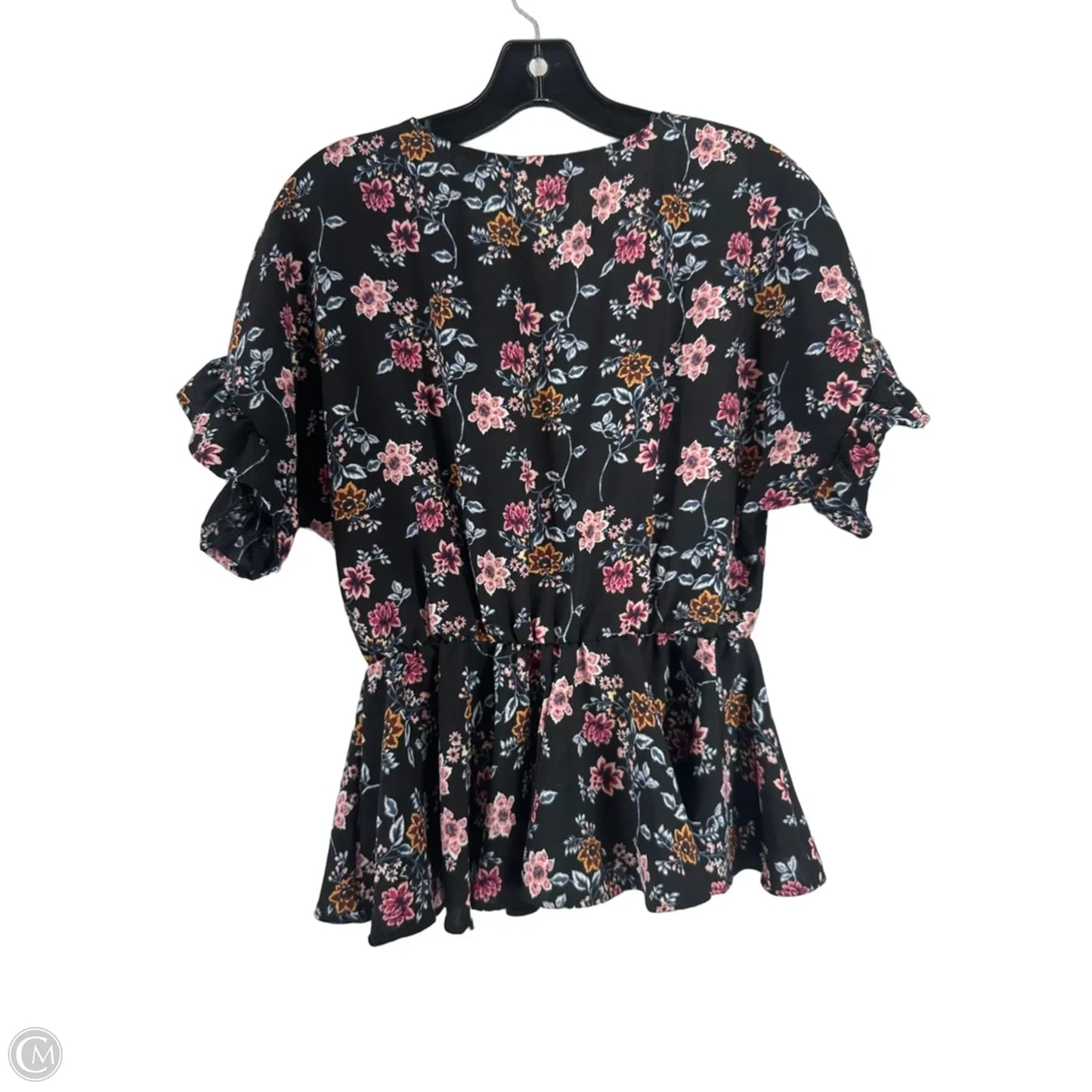 Blouse Short Sleeve By Mi Ami In Floral Print, Size: S
