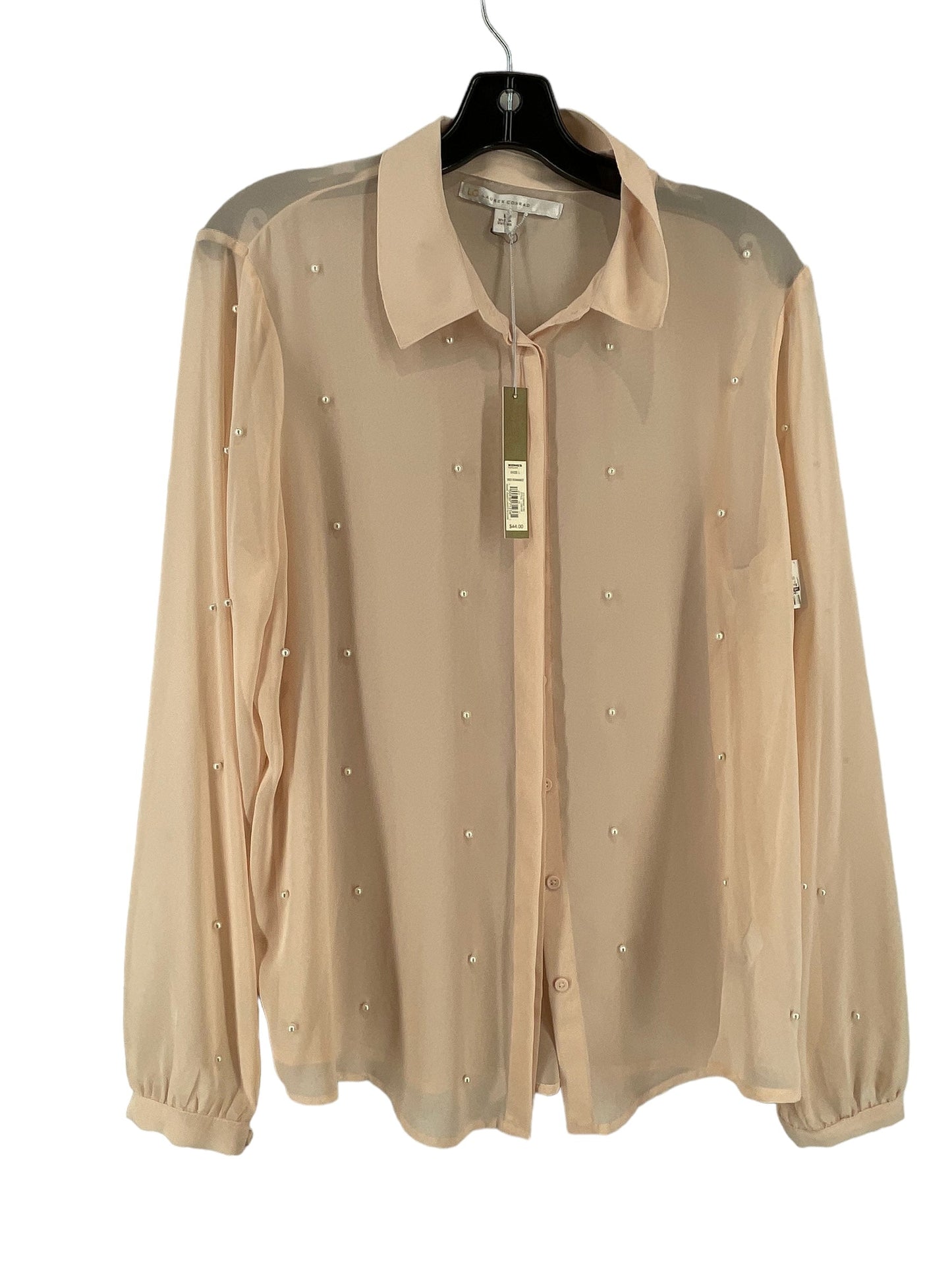 Blouse Long Sleeve By Lc Lauren Conrad Size: L