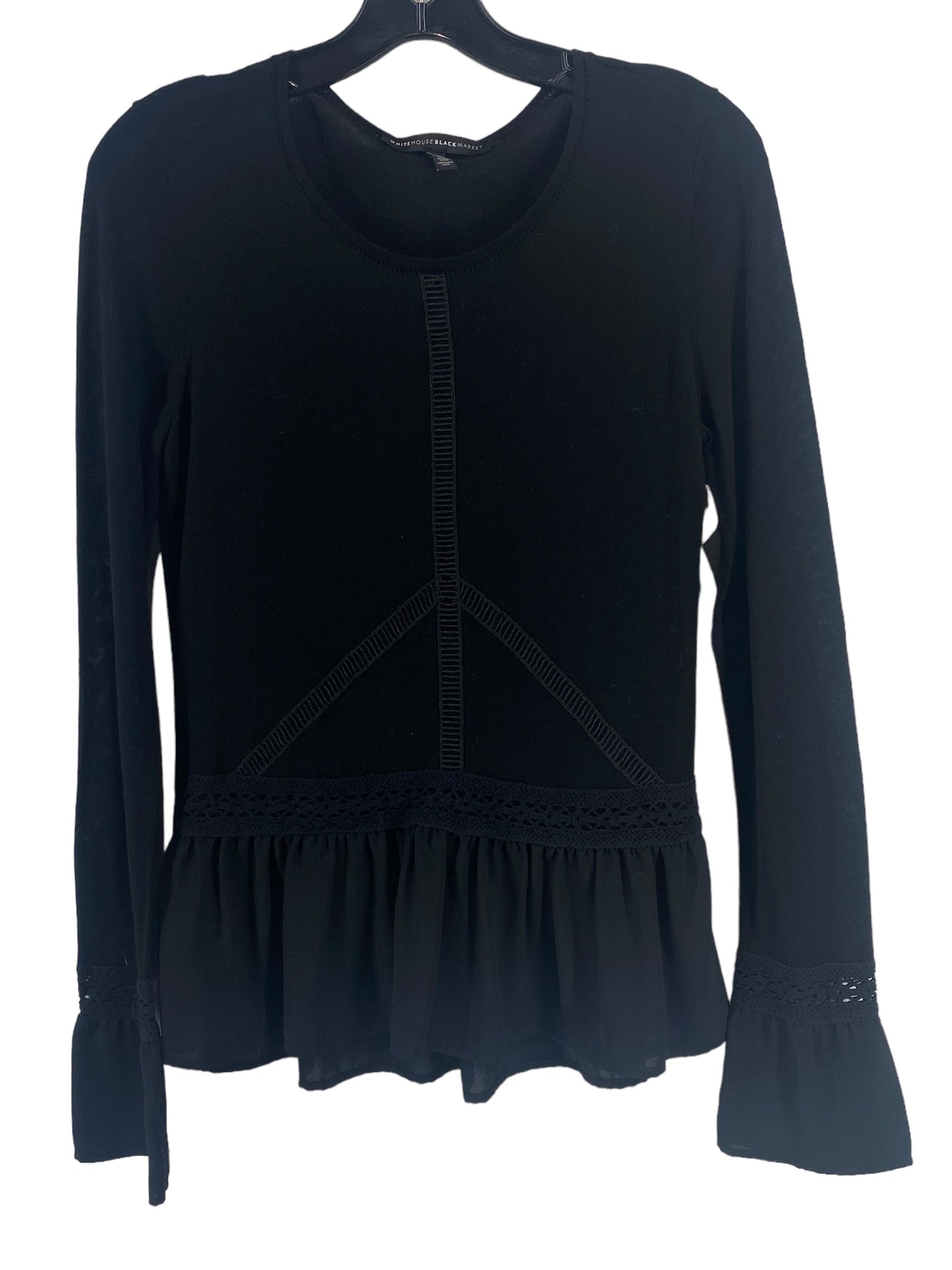 Top Long Sleeve By White House Black Market Size: S