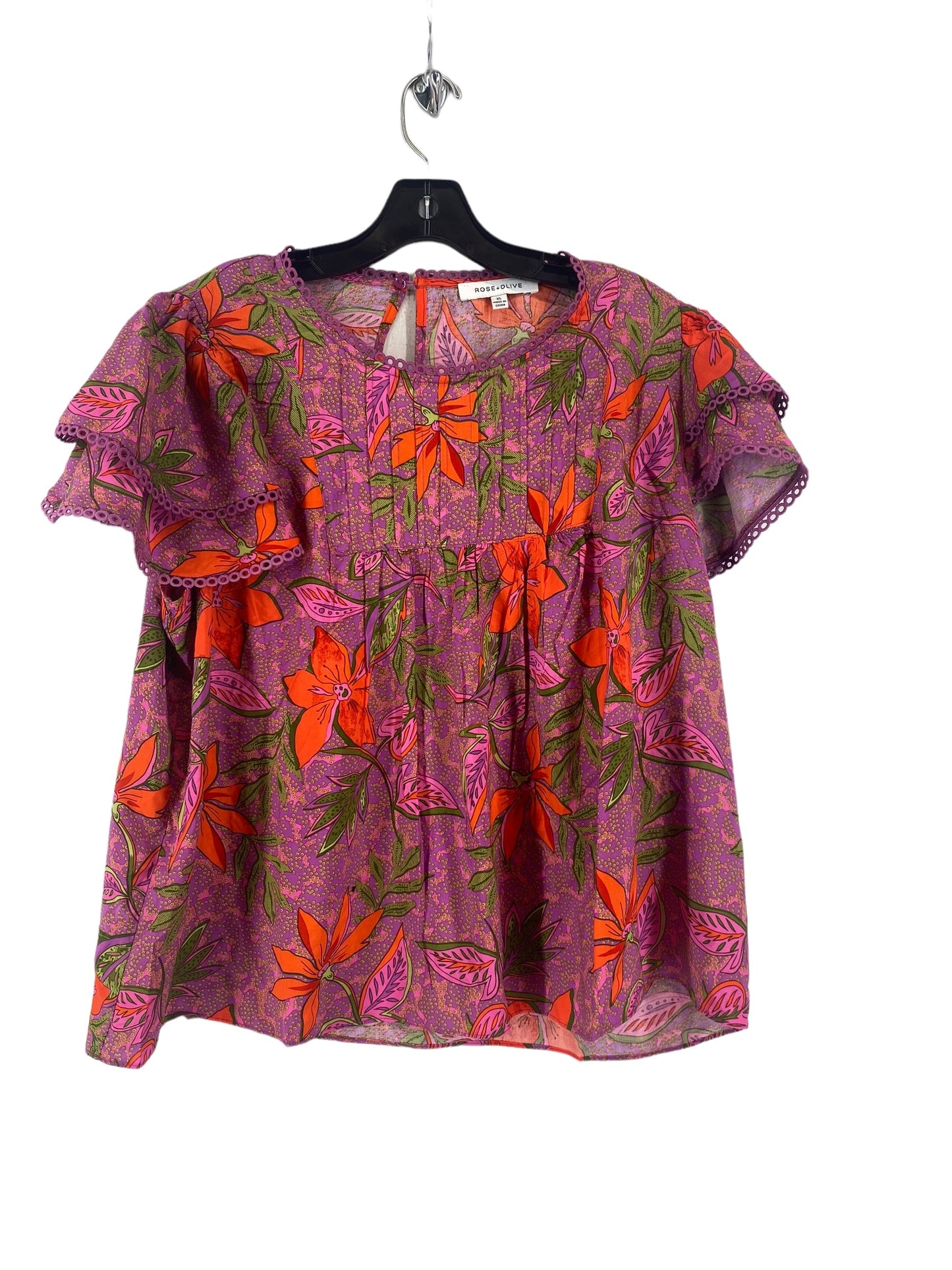 Blouse Short Sleeve By Rose And Olive Size: Xl