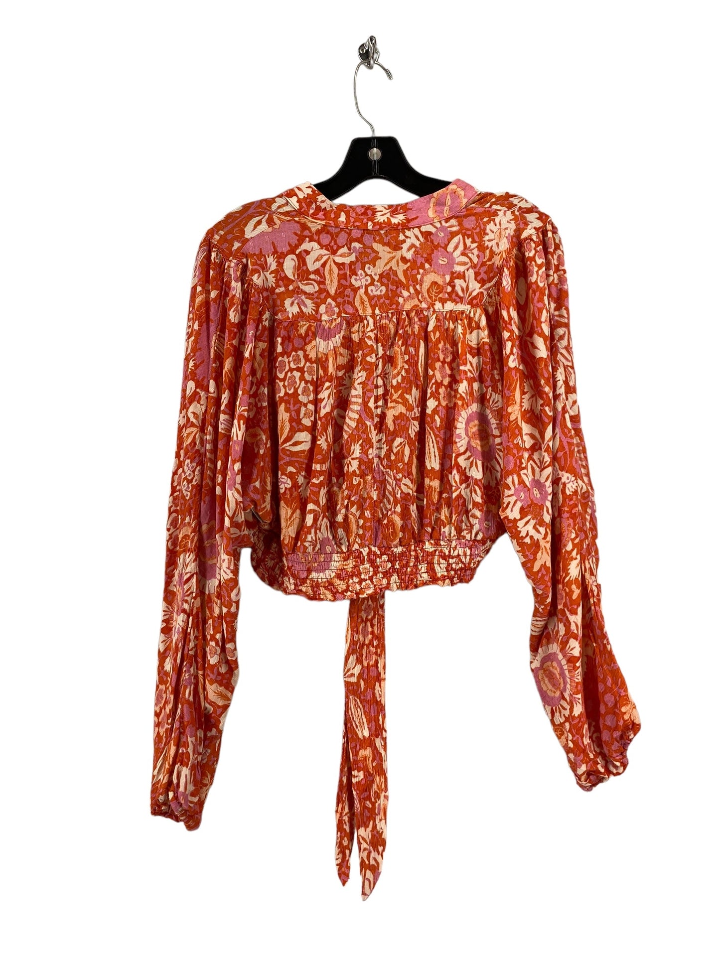 Orange Top Long Sleeve Rachel Zoe, Size Xs